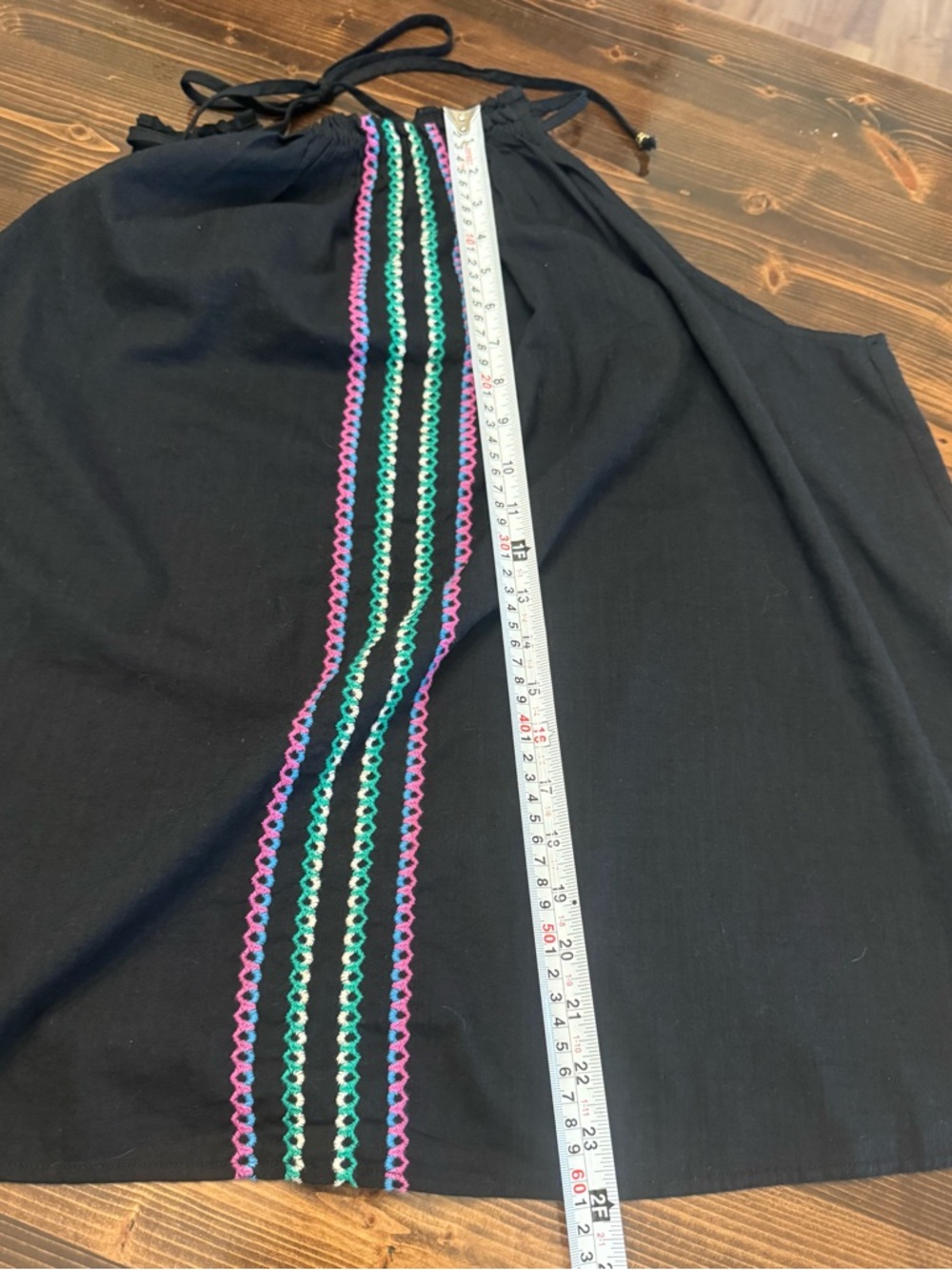 Knox Rose Black Tank with‎ Pink & Green Trim Size XXL EUC - Picture 7 of 7